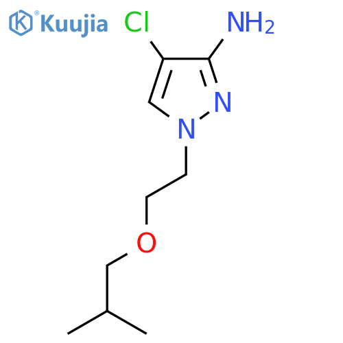 4-chloro-1-2-(2-methylpropoxy)ethyl-1H-pyrazol-3-amine structure