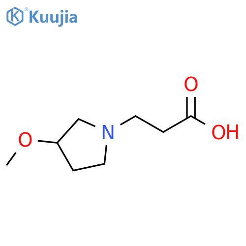 3-(3-methoxypyrrolidin-1-yl)propanoic acid structure
