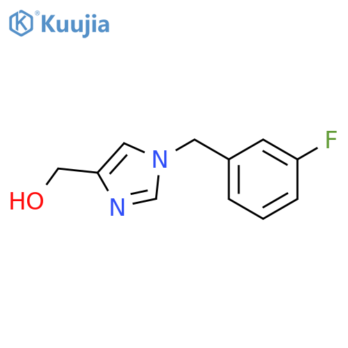 (1-(3-fluorobenzyl)-1H-imidazol-4-yl)methanol structure