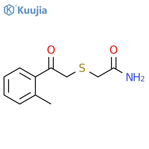 Acetamide, 2-[[2-(2-methylphenyl)-2-oxoethyl]thio]- structure