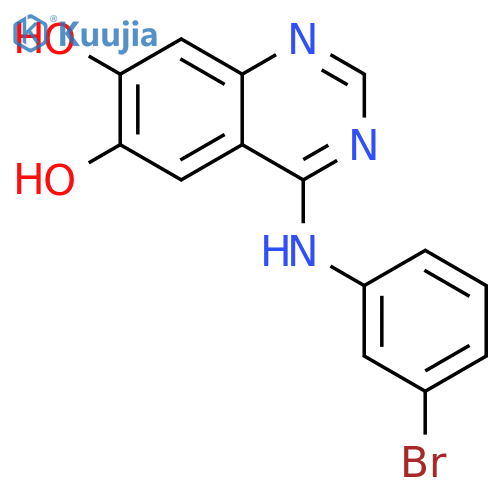 4-((3-Bromophenyl)amino)quinazoline-6,7-diol structure