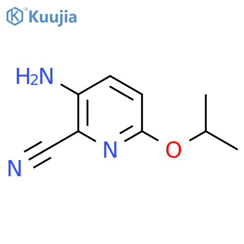 3-amino-6-(propan-2-yloxy)pyridine-2-carbonitrile structure