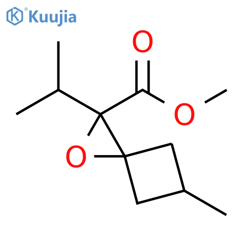 1-Oxaspiro[2.3]hexane-2-carboxylic acid, 5-methyl-2-(1-methylethyl)-, methyl ester structure