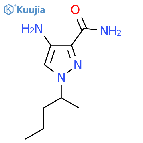 4-amino-1-(pentan-2-yl)-1H-pyrazole-3-carboxamide structure