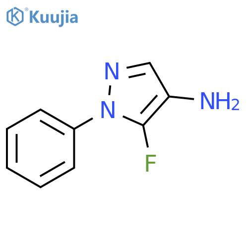 5-fluoro-1-phenyl-1H-pyrazol-4-amine structure
