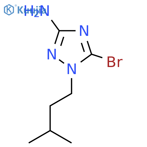 5-Bromo-1-(3-methylbutyl)-1H-1,2,4-triazol-3-amine structure