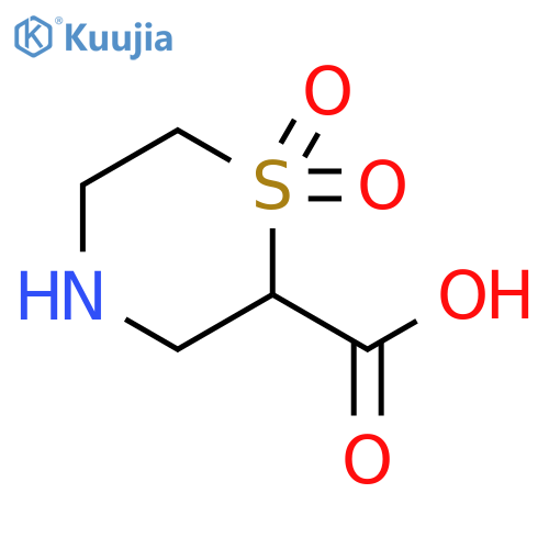 1,1-dioxo-1lambda6-thiomorpholine-2-carboxylic acid structure