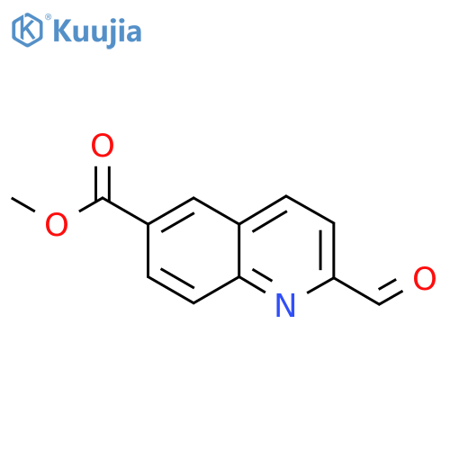 Methyl 2-formylquinoline-6-carboxylate structure