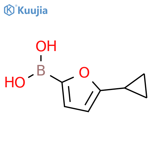 (5-cyclopropylfuran-2-yl)boronic acid structure