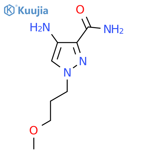 4-amino-1-(3-methoxypropyl)-1H-pyrazole-3-carboxamide structure