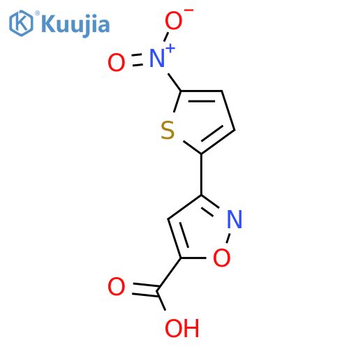 3-(5-nitrothiophen-2-yl)-1,2-oxazole-5-carboxylic acid structure