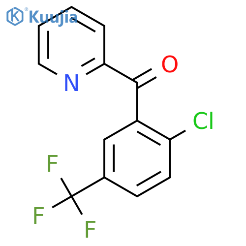 2-(2-Chloro-5-(trifluoromethyl)benzoyl)pyridine structure