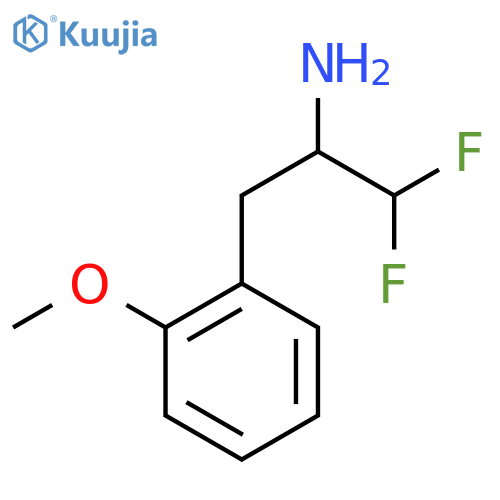 1,1-difluoro-3-(2-methoxyphenyl)propan-2-amine structure