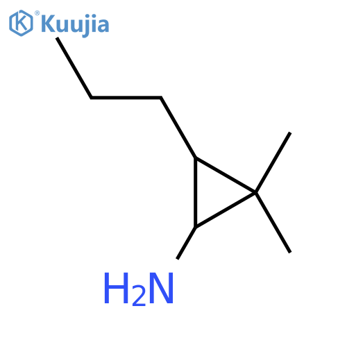 2,2-dimethyl-3-propylcyclopropan-1-amine structure