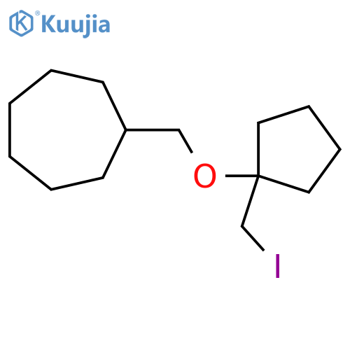 ({1-(iodomethyl)cyclopentyloxy}methyl)cycloheptane structure