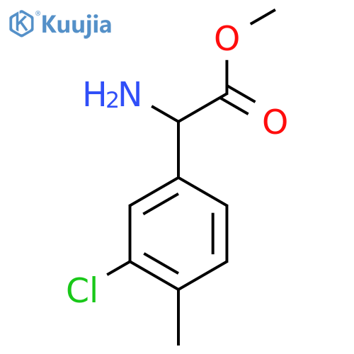 methyl 2-amino-2-(3-chloro-4-methylphenyl)acetate structure