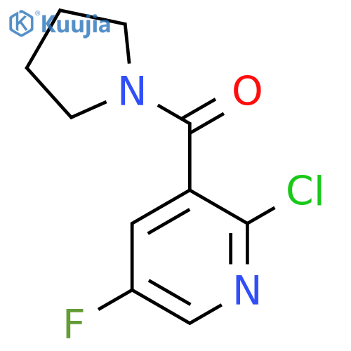(2-Chloro-5-fluoropyridin-3-yl)(pyrrolidin-1-yl)methanone structure