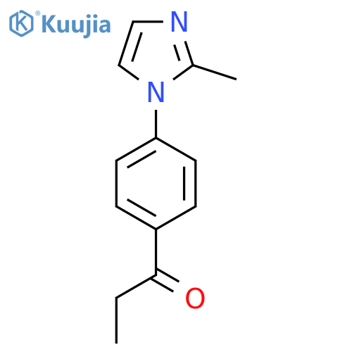 1-4-(2-methyl-1H-imidazol-1-yl)phenylpropan-1-one structure