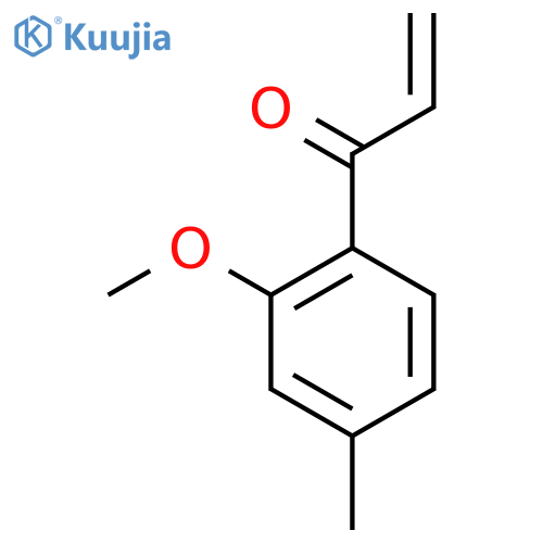 1-(2-methoxy-4-methylphenyl)prop-2-en-1-one structure