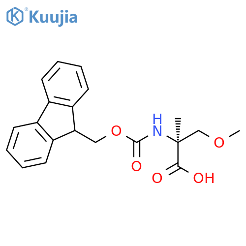 2-({[(9H-fluoren-9-yl)methoxy]carbonyl}amino)-3-methoxy-2-methylpropanoic acid structure