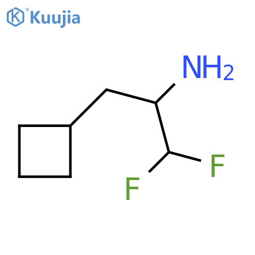 3-cyclobutyl-1,1-difluoropropan-2-amine structure