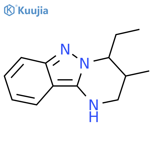 4-ethyl-3-methyl-1H,2H,3H,4H-pyrimido1,2-bindazole structure