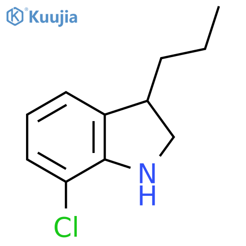 7-chloro-3-propyl-2,3-dihydro-1H-indole structure