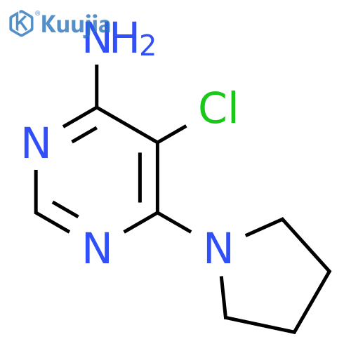 5-chloro-6-(pyrrolidin-1-yl)pyrimidin-4-amine structure