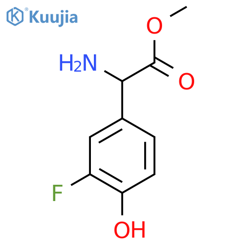 METHYL 2-AMINO-2-(3-FLUORO-4-HYDROXYPHENYL)ACETATE structure