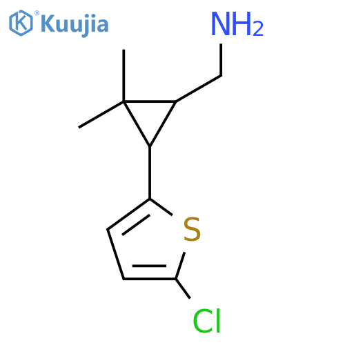 3-(5-chlorothiophen-2-yl)-2,2-dimethylcyclopropylmethanamine structure
