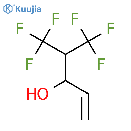 5,5,5-trifluoro-4-(trifluoromethyl)pent-1-en-3-ol structure