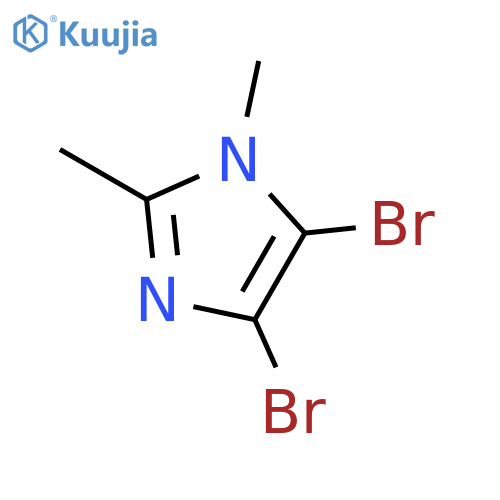 4,5-Dibromo-1,2-dimethyl-1H-imidazole structure