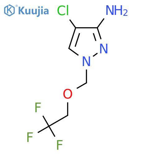 4-chloro-1-(2,2,2-trifluoroethoxy)methyl-1H-pyrazol-3-amine structure