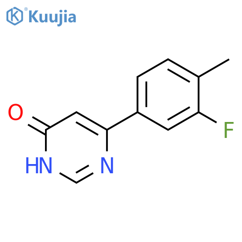 6-(3-fluoro-4-methylphenyl)pyrimidin-4-ol structure