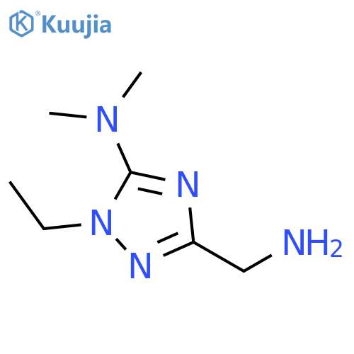 5-(ethylamino)methyl-N,N-dimethyl-1H-1,2,4-triazol-3-amine structure