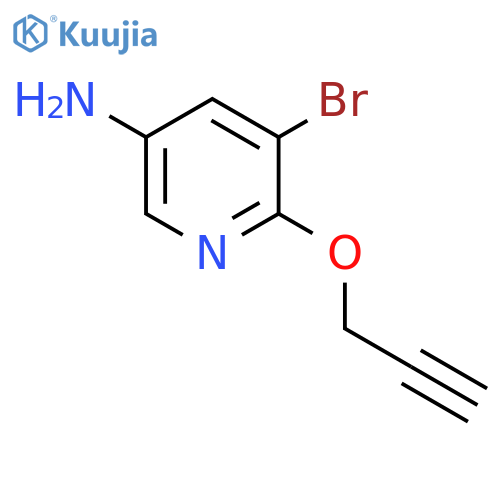 3-Amino-5-bromo-6-(2-propynyloxy)pyridine structure
