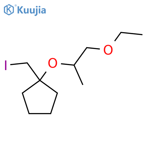 1-(1-ethoxypropan-2-yl)oxy-1-(iodomethyl)cyclopentane structure
