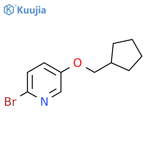 2-Bromo-5-(cyclopentylmethoxy)pyridine structure
