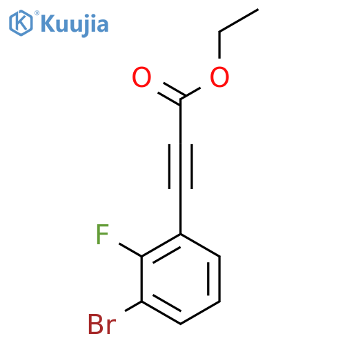 Ethyl 3-(3-bromo-2-fluorophenyl)prop-2-ynoate structure