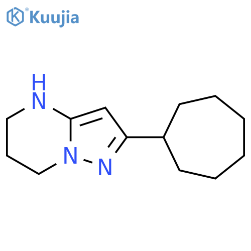 2-cycloheptyl-4H,5H,6H,7H-pyrazolo1,5-apyrimidine structure