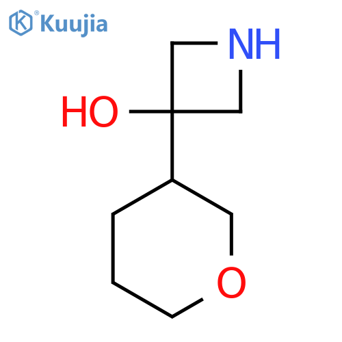 3-(oxan-3-yl)azetidin-3-ol structure