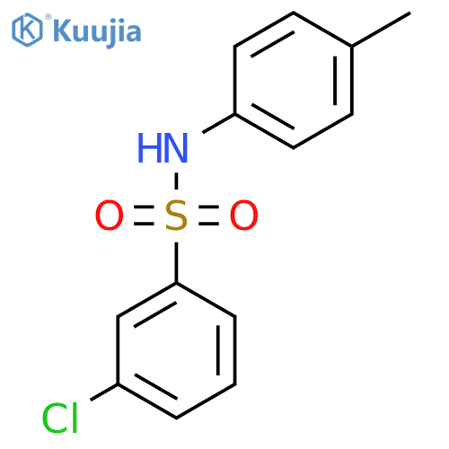 3-Chloro-N-(4-methylphenyl)benzenesulfonamide structure