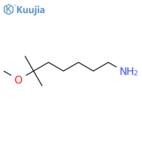 6-methoxy-6-methylheptan-1-amine structure
