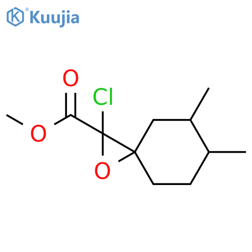 1-Oxaspiro[2.5]octane-2-carboxylic acid, 2-chloro-5,6-dimethyl-, methyl ester structure