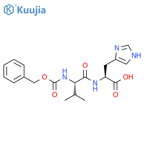 L-Histidine, N-[N-[(phenylmethoxy)carbonyl]-L-valyl]- structure