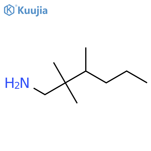 2,2,3-trimethylhexan-1-amine structure