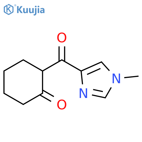 2-(1-methyl-1H-imidazole-4-carbonyl)cyclohexan-1-one structure