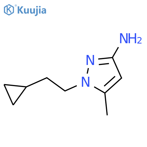 1-(2-cyclopropylethyl)-5-methyl-1H-pyrazol-3-amine structure