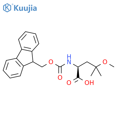 2-({(9H-fluoren-9-yl)methoxycarbonyl}amino)-4-methoxy-4-methylpentanoic acid structure