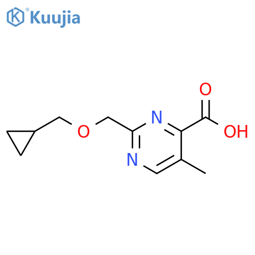 4-Pyrimidinecarboxylic acid, 2-(cyclopropylmethoxymethyl)-5-methyl- structure